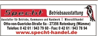 ...<klicken> zum Werbepartner Specht Betriebsausstattung...